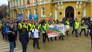 Фоторепортаж в БЛИЦ: Полицаите излязоха на протест