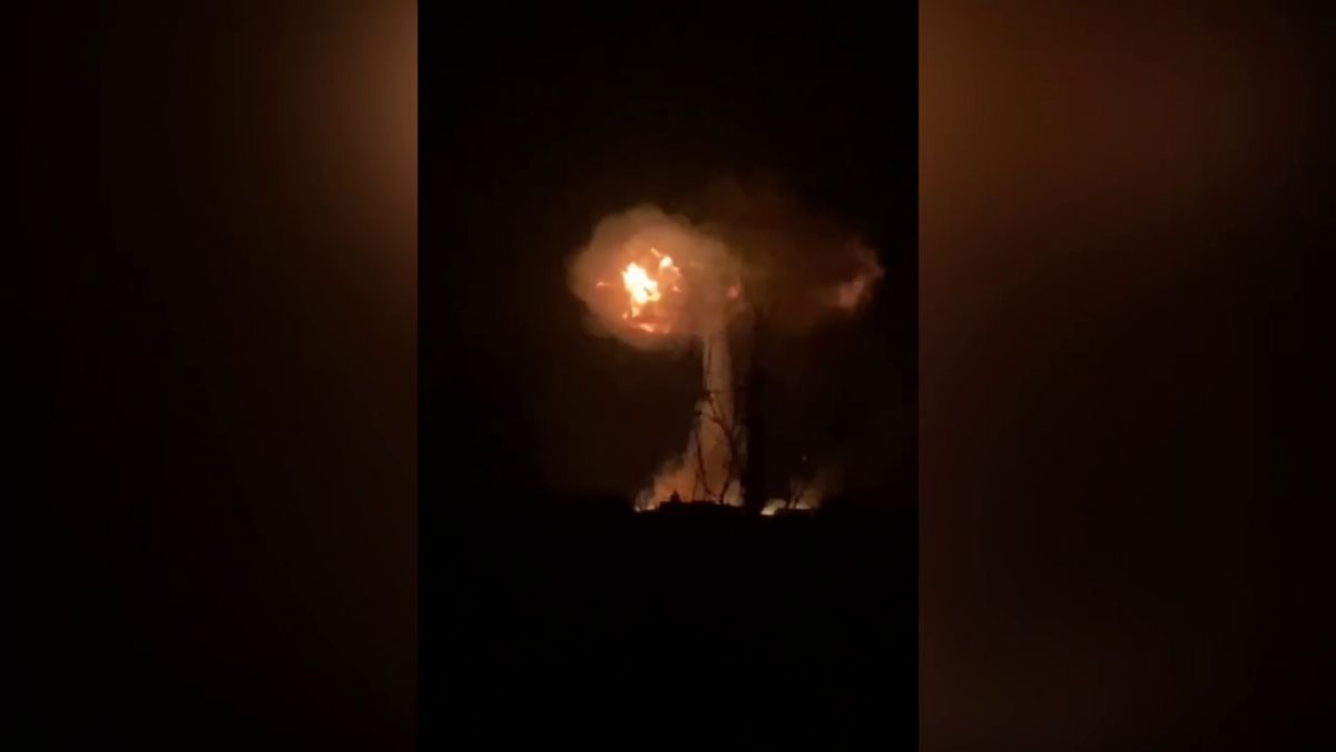 Гъба, подобна на ядрена, се издигна над Харков ВИДЕО