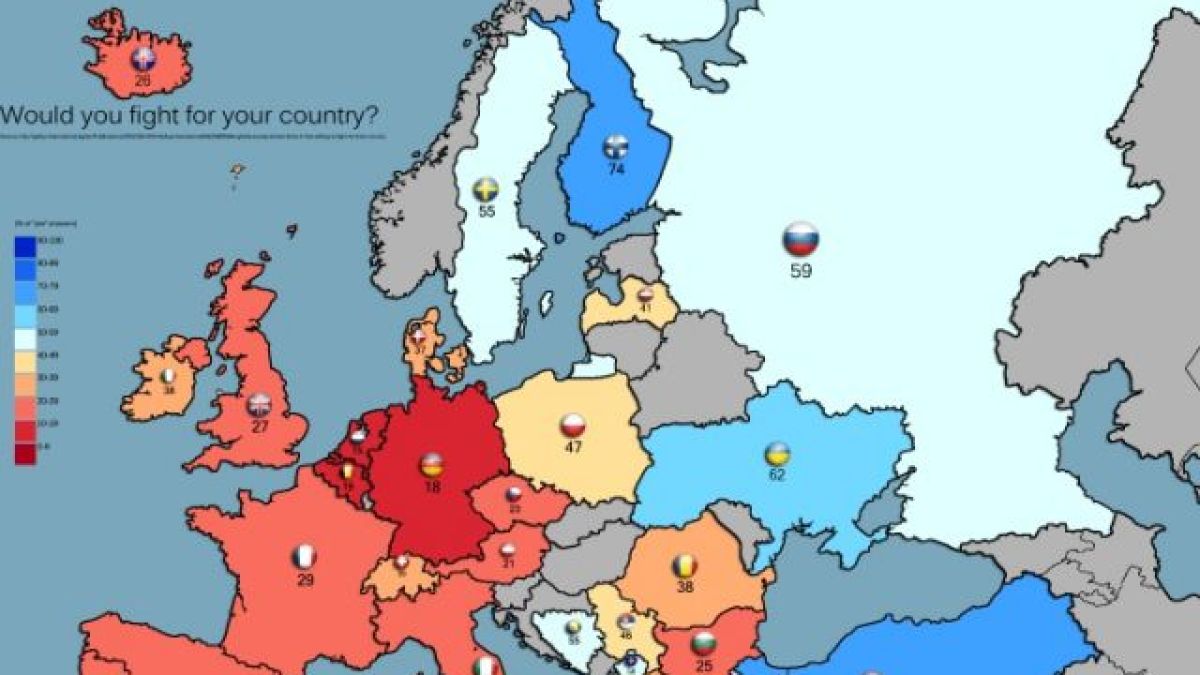 Пълна скръб: Само 1/4 от българите са готови да се бият за страната си