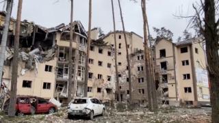 В мрежата изтече зловещо ВИДЕО с кадри на опустошения Ирпен 
