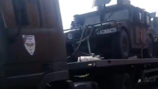 Два конвоя военна БГ техника се изсипа на "Дунав мост 2" и... СНИМКИ