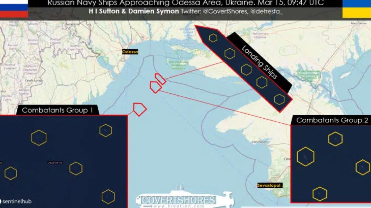 Naval News: Мощна руска армада приближава Одеса, пече се десант! САТЕЛИТНА СНИМКА и ВИДЕО