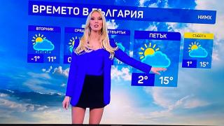 Натали Трифонова лъсна в палав минижуп в ефир СНИМКИ