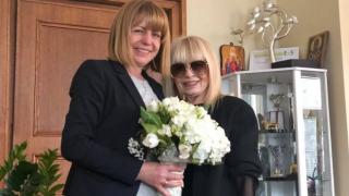 Лили Иванова поздрави Фандъкова за юбилея СНИМКА
