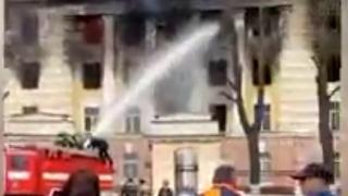 Огнен ад в руски военен изследователски институт ВИДЕО