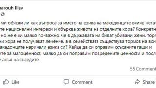Д-р Илиев шашна с тези думи за македонския език и България