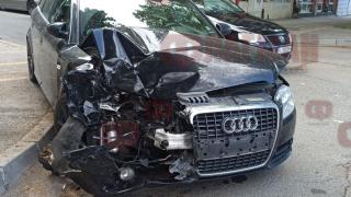 Погром! Джигит с Ауди предизвика бясна гонка с полицията в Бургас СНИМКИ