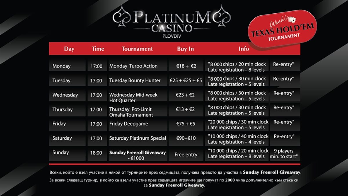 Вечер на адреналина в Platinum Casino Plovdiv