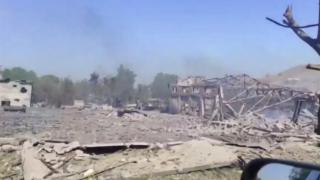 ВИДЕО от войната: Появиха се кадри от руска база, бомбардирана от HIMARS 