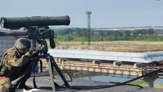ВИДЕО от войната: Как работи ПТРК "Корнет" при щурма на Северск