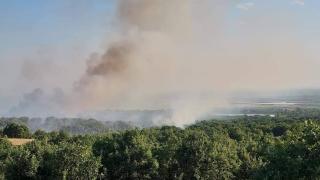 Извънредни новини за големия огън в Пловдивско СНИМКИ