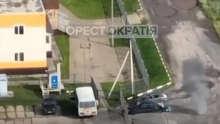 ВИДЕО от войната: Смъртоносна атака на дрон камикадзе в Брянска област