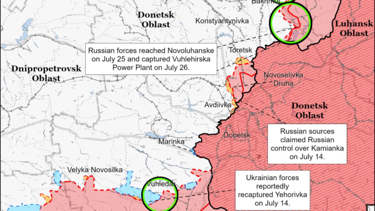 ISW и британското разузнаване с най-нови данни за бойните действия в Украйна КАРТИ