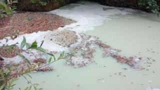 Река Луда Яна стана синьо-зелена