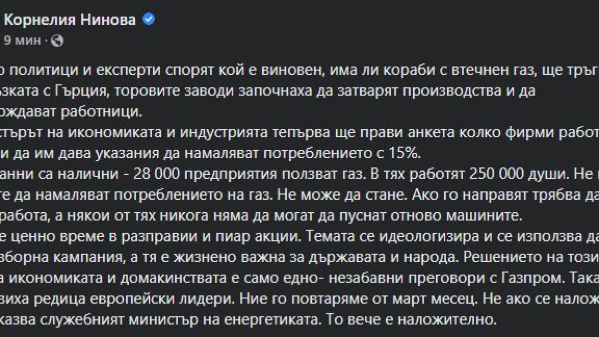 Нинова посочи единственото спасение от финансовия ужас, сковал домакинствата