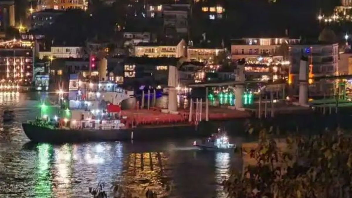 173-метров кораб с украинско зърно заседна в Босфора ВИДЕО 