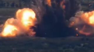ВИДЕО от войната: Украински военни унищожиха склад на руската армия край Харков