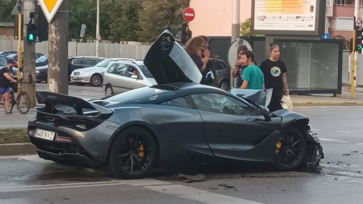 Разбиха суперкола за половин милион лева на бул. "Сливница" в столицата ВИДЕО