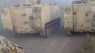 ВИДЕО от войната: Колона от американски бронетранспортьори влезе в Шевченкове