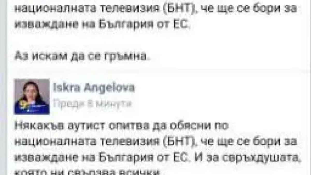 Кандидатка на ПП нарече член на друга партия „аутист”, обяви, че... СНИМКИ