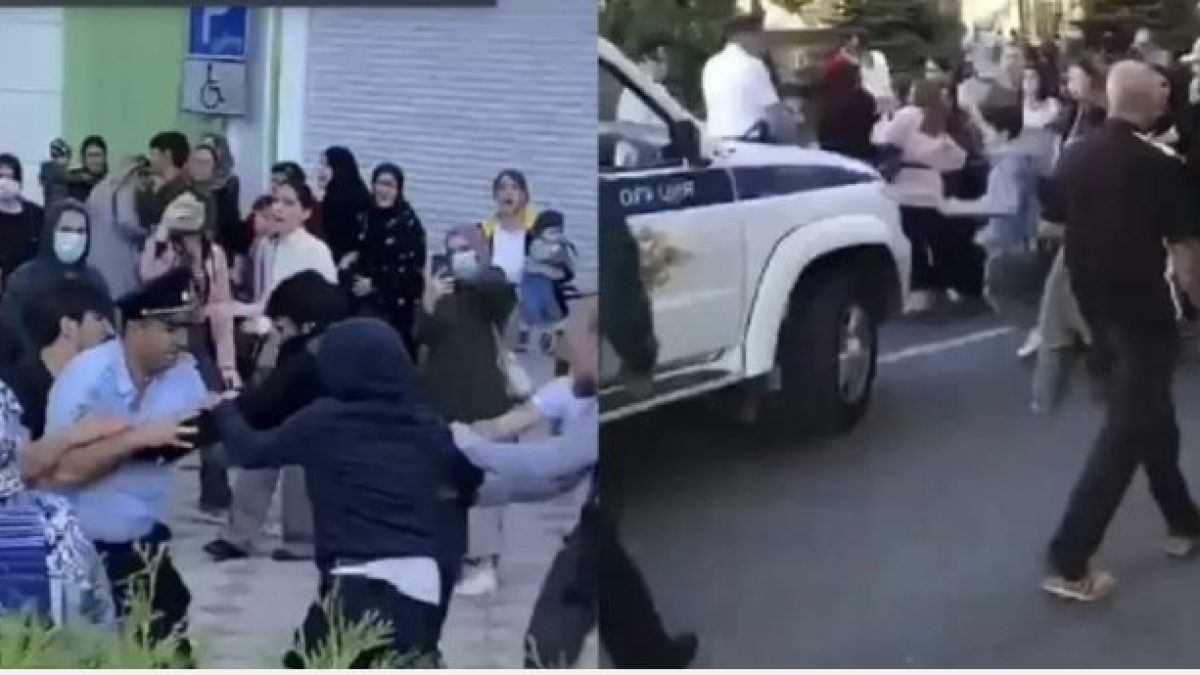Екшън на протест срещу мобилизацията в Дагестан, чуха се изстрели ВИДЕО 