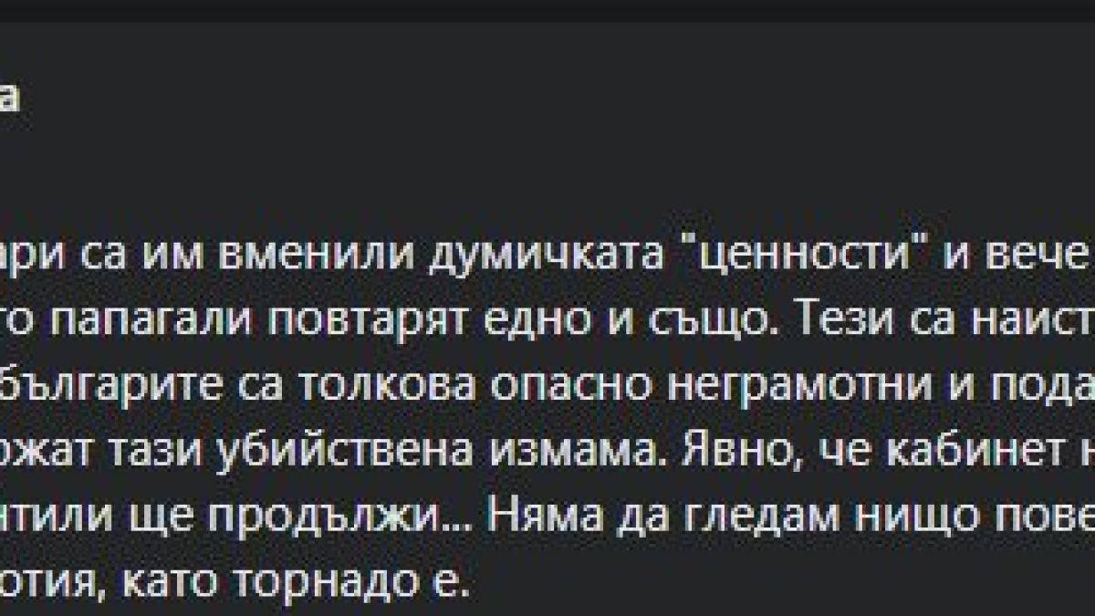Като папагали ПП повтарят тази думичка, ядоса се Андролова