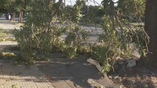 Ураганен вятър помете Сливен ВИДЕО