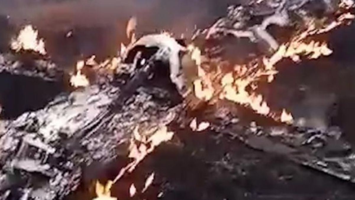 ВИДЕО от войната: Военен НЛО се разби в Ростовска област
