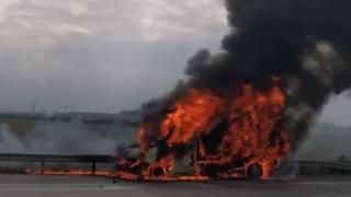 Извънредна ситуация на скоростната тангента в София, страшно е! ВИДЕО 