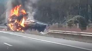 Огнено зрелище на "Хемус", такова чудо не се вижда всеки ден ВИДЕО