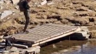 Куче погази правилата и се изкъпа в едно от Седемте рилски езера ВИДЕО