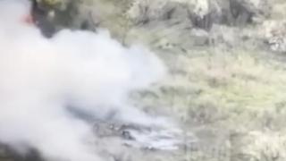 ВИДЕО от войната: Украински бойци от спецчастите унищожават противника с ПТРК