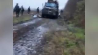 ВИДЕО 18+ от войната: Руската армия унищожи отряд от полски наемници
