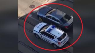 Зрелище с полицейска гонка в центъра на София, такова нещо рядко се вижда ВИДЕО