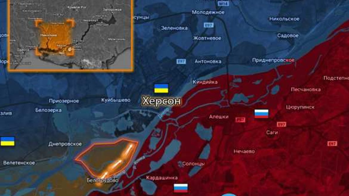 ВИДЕО от войната: ВСУ закачиха украинско знаме на остров до Херсон, „превзеха го“ с помощта на…