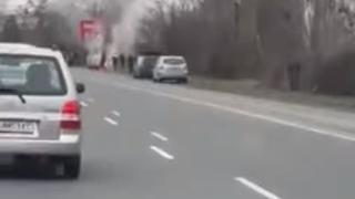 Шофьор на БМВ преживя неописуем ужас в Бургас ВИДЕО 