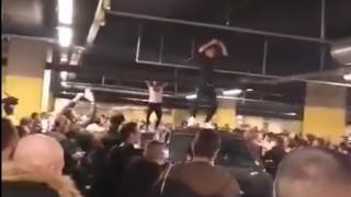 Бесен купон с гьобеци върху коли на паркинга на столичен мол втрещи мрежата ВИДЕО 