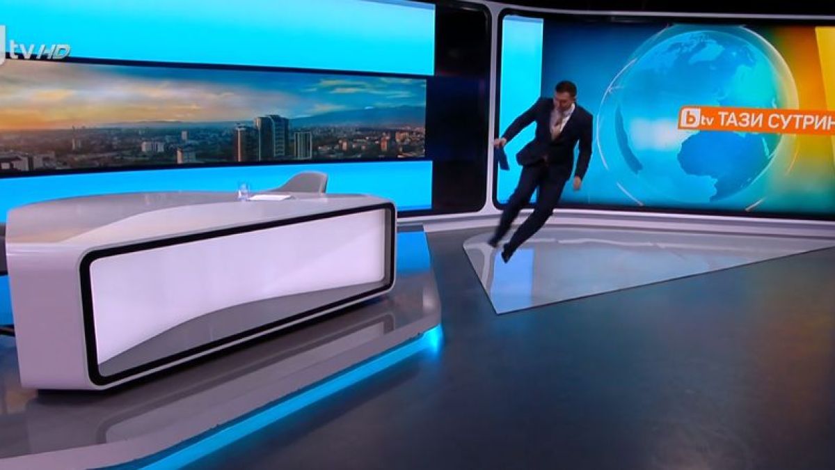 Водещият на сутрешния блок на bTV спретна невиждана каскада в ефир СНИМКА