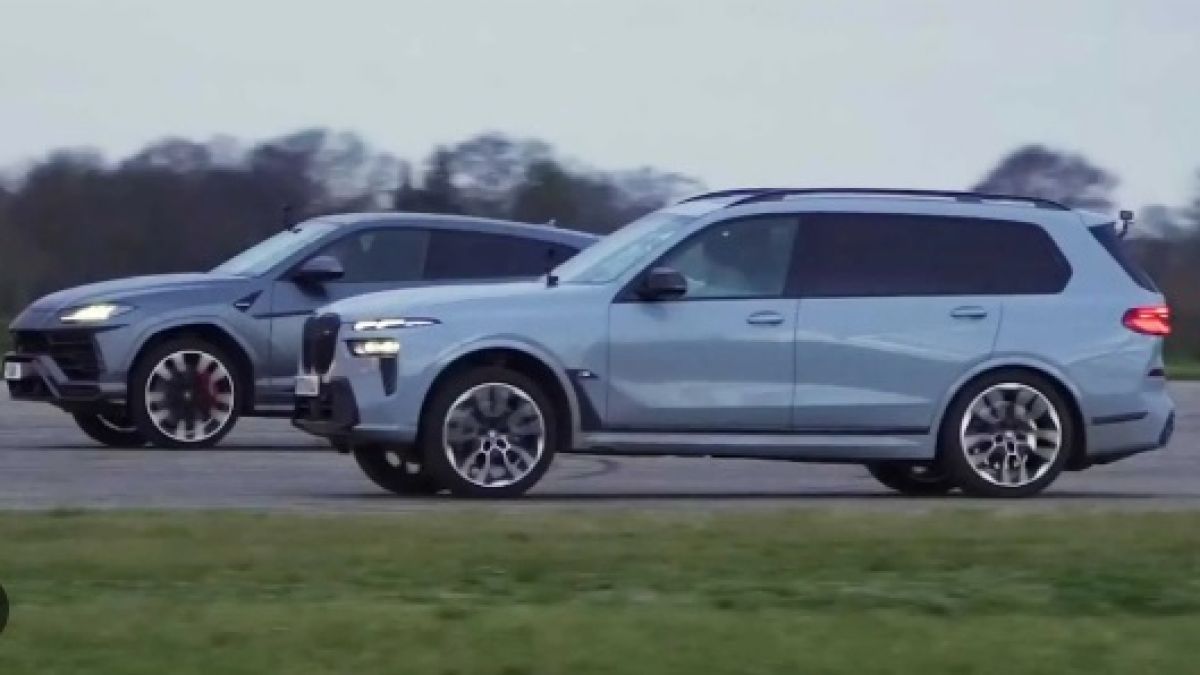 Вижте бясна драг битка между кросоувърите BMW X7 и Lamborghini Urus ВИДЕО