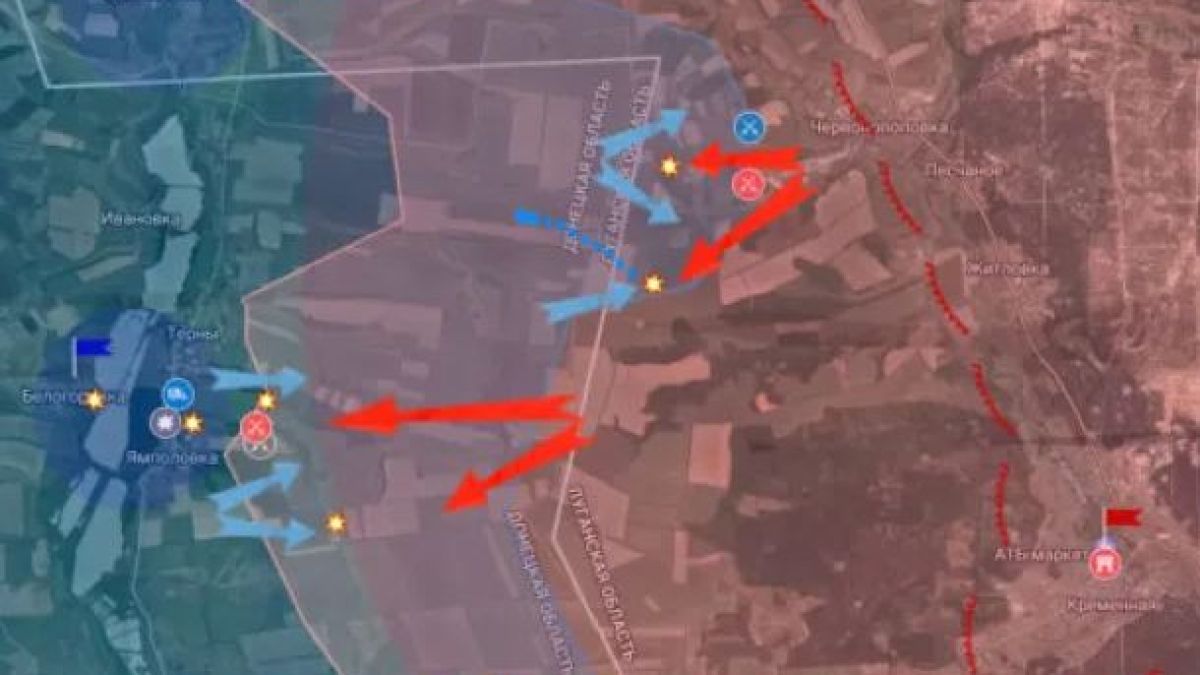 Гайдай каза, че Русия ще атакува в Луганско направление от тези три посоки КАРТА