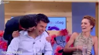 Чиста любов: Сашо Кадиев целува Кирил Петков, това ВИДЕО трябва да се види
