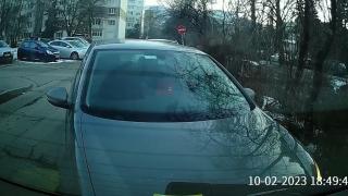 Неадекватна родопчанка показа как се паркира "по слух" в Бъкстон ВИДЕО