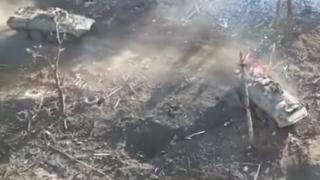 ВИДЕО от войната: Показаха боевете в Маринка, откъдето Донецк е обстрелван