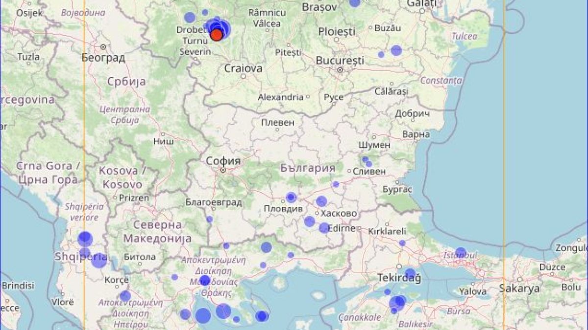 БАН с последни новини след земетресенията в Румъния, до тази сутрин... КАРТА