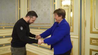 Кристалина Георгиева с първи думи след посещението си в Киев 