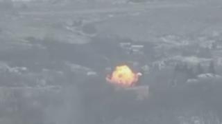ВИДЕО от войната: Високоточен удар с "Краснопол" порази база с най-малко 50 военни от ВСУ