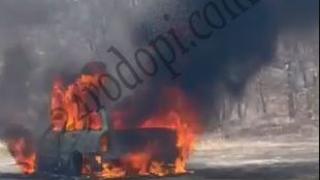 Шофьор на "Мерцедес" преживя голям кошмар край Кърджали ВИДЕО 