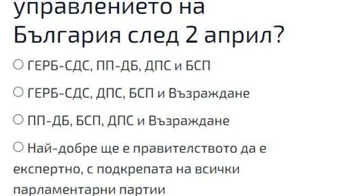 Горещо проучване: Българите категорични кой трябва да ни управлява след изборите 