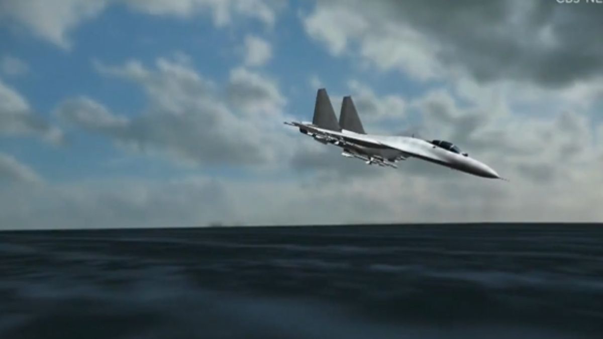 US канал показа как Су-27 е свалил американския дрон над Черно море