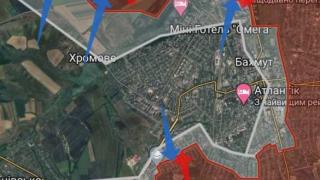 Критични часове в Бахмут, ВСУ с отчаяно контранастъпление ВИДЕО + КАРТИ